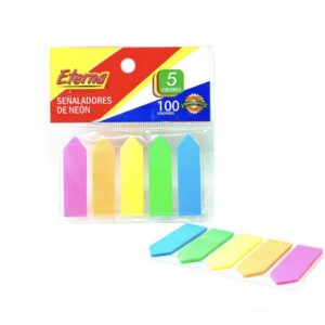 ET349 - SEÑALADOR NEÓN ETERNA ADHESIVO COLORES X100