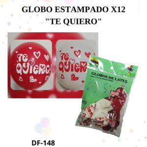 BOMBA X12 ESTAMPADO TE QUIERO REDONDA